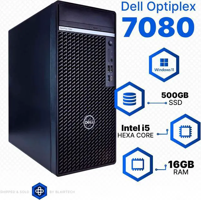 Alt view image 4 of 7 - Dell Prebuilt Gaming Desktop Computer | Core i5 + GeForce 1650 4GB GPU | 1080p Gaming PC | 16GB DDR4 RAM | 500GB SSD | Wi-Fi 5G + Bluetooth | Windows 11 Home