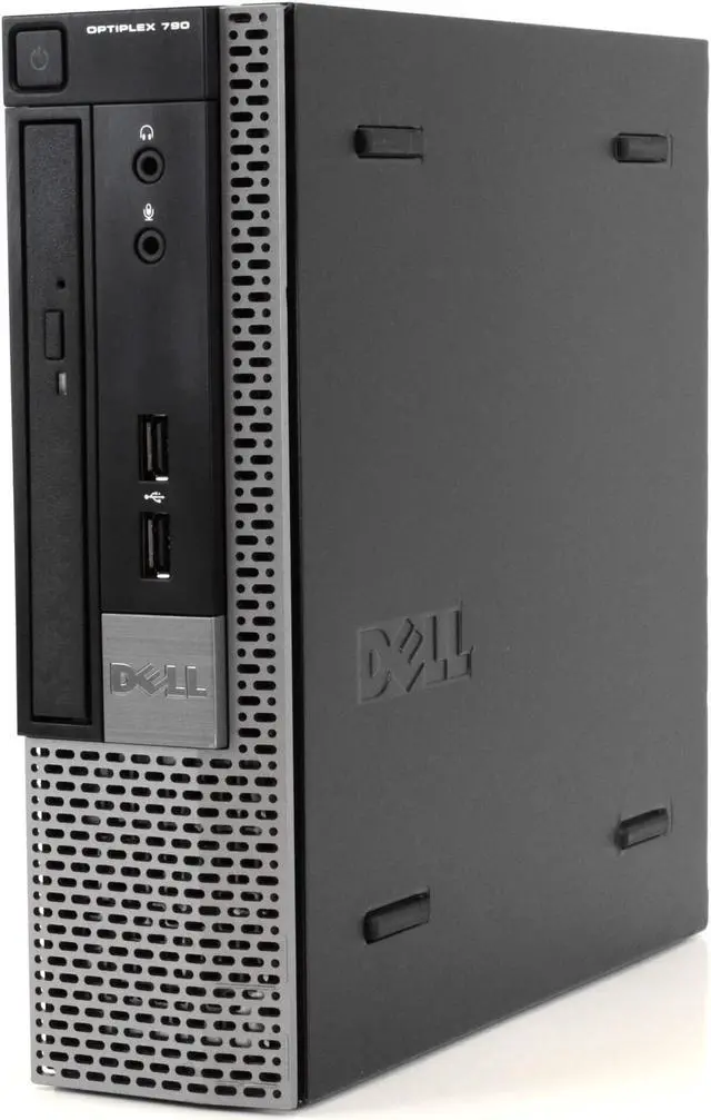 Alt view image 3 of 7 - Dell OptiPlex 790 Ultra Small Form Factor Computer PC, 3.20 GHz Intel i5 Quad Core Gen 2, 16GB DDR3 RAM, 120GB SSD Hard Drive, Windows 10 Home 64 bit, 22" Screen