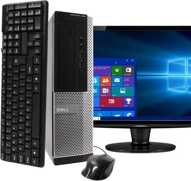 Refurbished: Dell OptiPlex 390 Desktop Computer PC, 3.20 GHz Intel