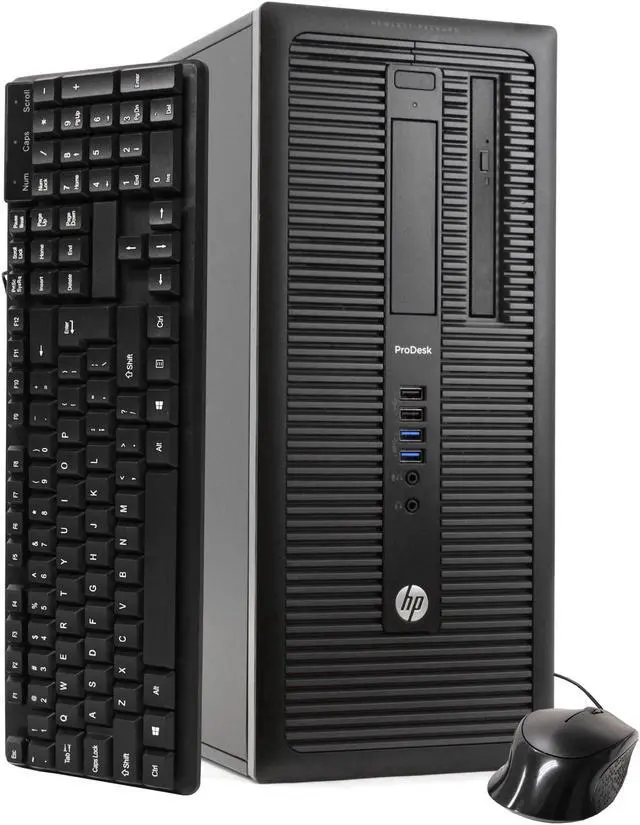Main image of HP ProDesk 600G1 Tower Computer PC, 3.20 GHz Intel i5 Quad Core Gen 4, 16GB DDR3 RAM, 1TB SATA Hard Drive, Windows 10 Professional 64 bit