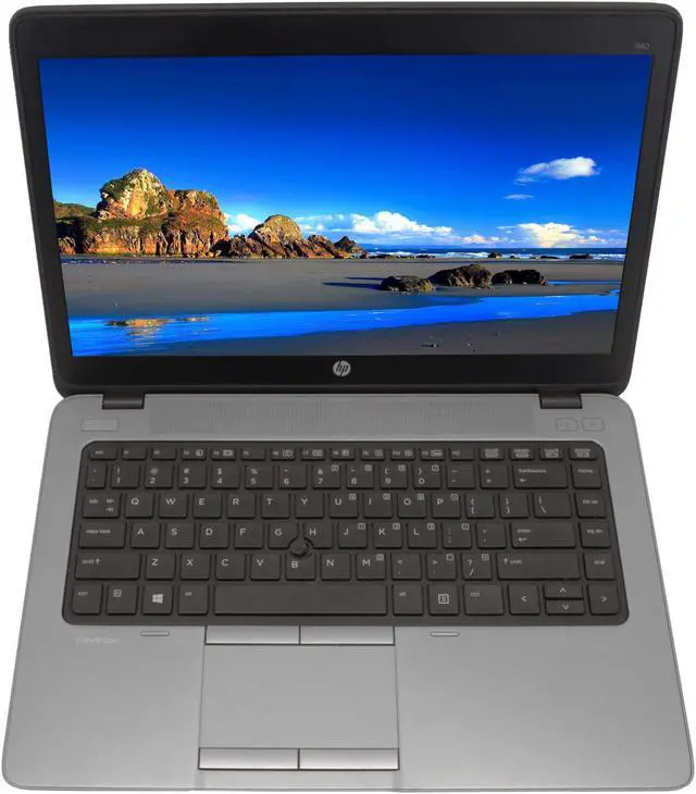 Alt view image 4 of 7 - HP EliteBook 840G1 Laptop Computer, 1.60 GHz Intel i5 Dual Core Gen 4, 8GB DDR3 RAM, 240GB Solid State Drive (SSD) SSD Hard Drive, Windows 10 Professional 64Bit, 14" Screen