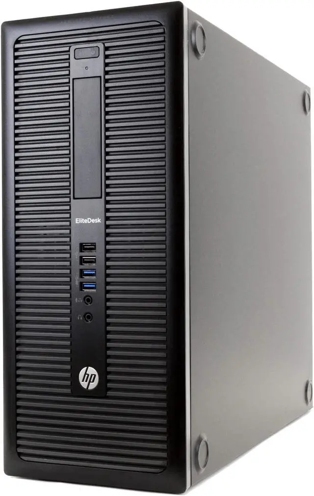 Alt view image 3 of 7 - HP EliteDesk 800 G1 Tower Computer PC, 3.20 GHz Intel i5 Quad Core Gen 4, 4GB DDR3 RAM, 240GB Solid State Drive Hard Drive, Windows 10 Professional 64bit, 19" Screen