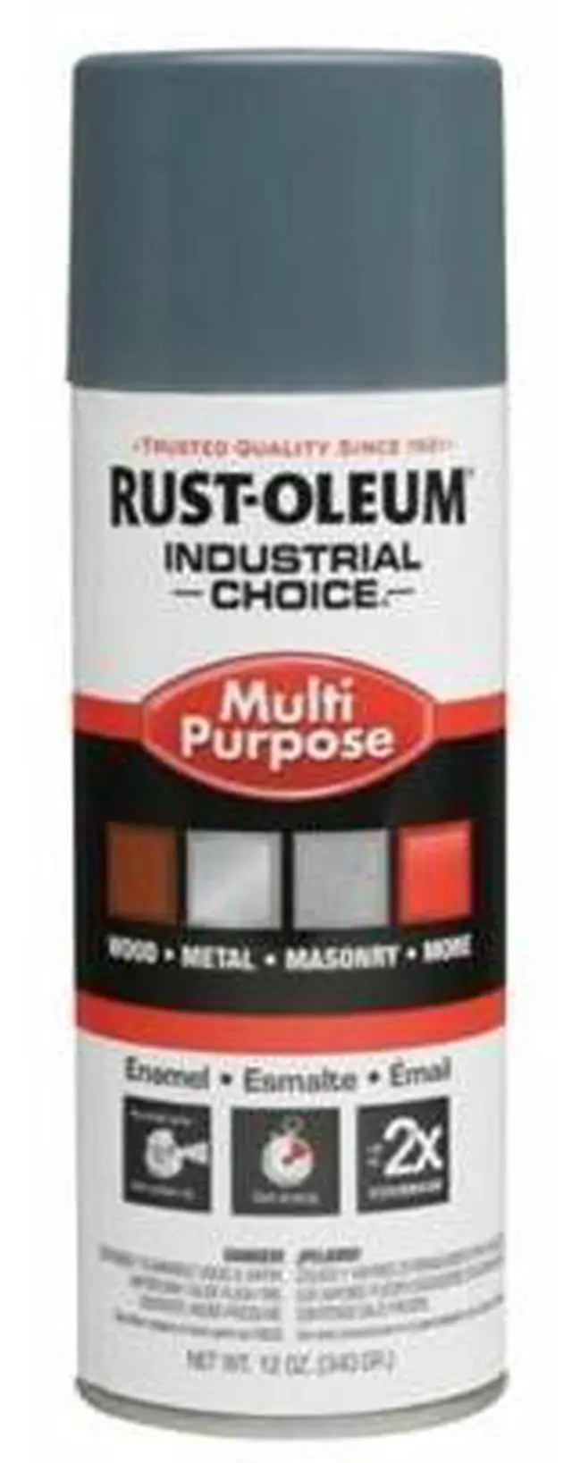 Alt view image 2 of 5 - RUST-OLEUM 202214 Spray Paint, Machinery Gray, Gloss, 12 oz.
