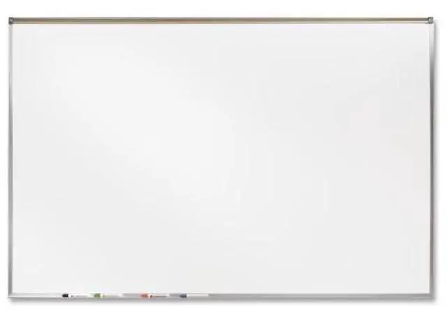 Alt view image 7 of 15 - Ghent 3' X 4' Feet Proma Porcelian Multimedia Boards Aluminum Framed Magnetic Projection / Markerboard With 1" Maprail