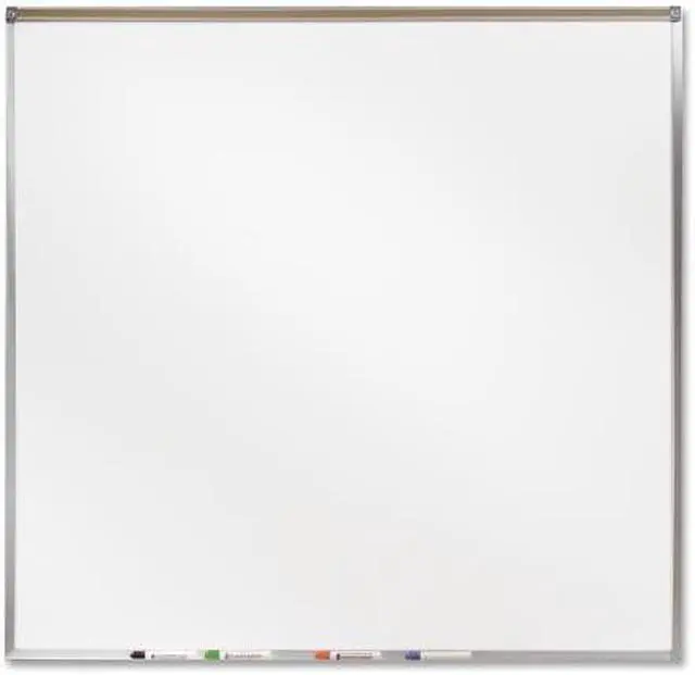 Alt view image 7 of 15 - Projection Board Dry-Erase Brd 4'x4' Aluminum Frame/White