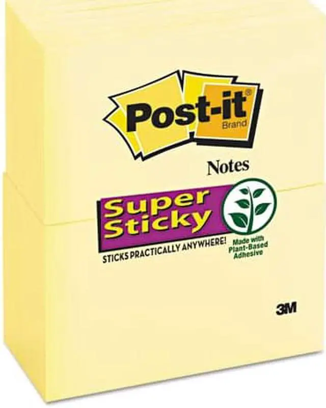 Alt view image 3 of 20 - Post-It Notes Super Sti Pad,Post-It 3x5 12,Cayw 65512SSCY