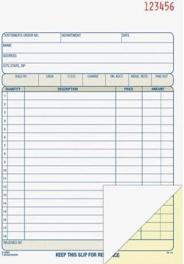 Alt view image 6 of 17 - Adams Carbonless Sales Order Books