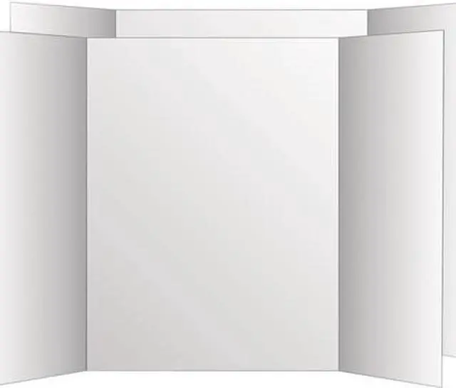 Alt view image 2 of 3 - Eco Brites Two Cool Tri-Fold Poster Board 36 x 48 White/White 6/Carton 26790