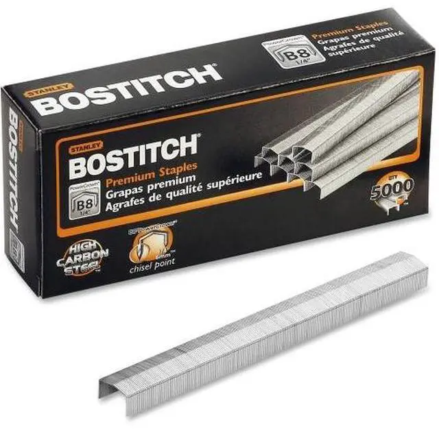 Alt view image 3 of 3 - Amax Inc B8 Staples Chisel Point Use In B8 Line 1/2"W 1/4"L 5 000/BX STCR211514