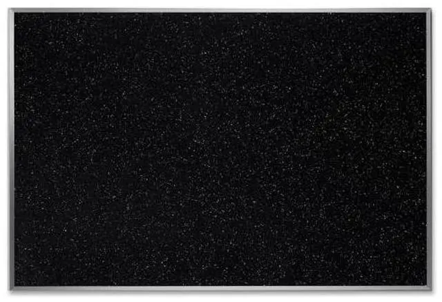 Alt view image 8 of 14 - 24.0" x 36.0" Aluminum Frame Recycled Rubber Bulletin Board - Confetti
