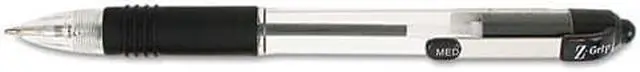 Alt view image 2 of 13 - Zebra Z-Grip Retractable Ballpoint Pen Black Ink Medium Dozen 22210