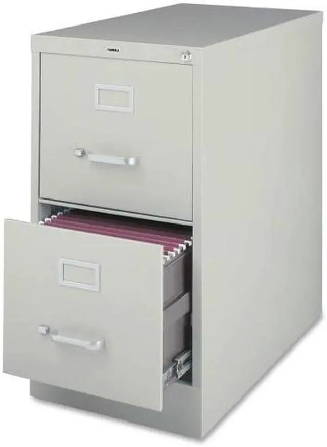 Alt view image 2 of 11 - Lorell Vertical File 22" Deep 2-Dwr 15"x22" 28-3/8" LGY 42292