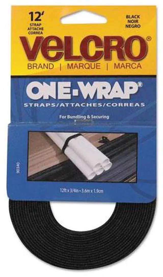 Alt view image 7 of 20 - VELCRO USA Inc VEK90340 Get A Grip Velcro - 0.75" x 12.00 ft. - Black