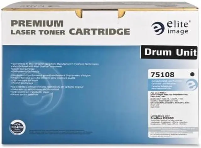 Alt view image 5 of 6 - Elite Image 75108 Drum 20 000 Page Yield Elite Replacement for Brother DR400