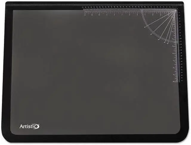 Alt view image 3 of 6 - Artistic Lift-Top Pad Desktop Organizer with Clear Overlay 22 x 17 Black 41700S