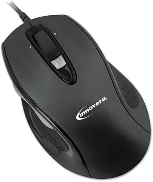 Main image of Innovera Full-Size Wired Optical Mouse USB Black 61014
