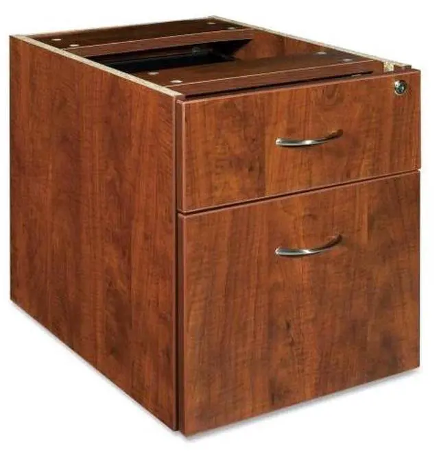 Alt view image 4 of 18 - Lorell Pedestal Box/File Hanging 16"x22"x28-1/4" Cherry 69432