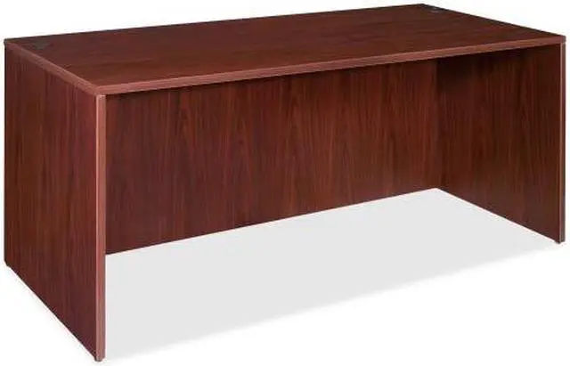 Alt view image 3 of 10 - Lorell Rectangular Desk Shell 72"x36"x29-1/2" Mahogany 69371