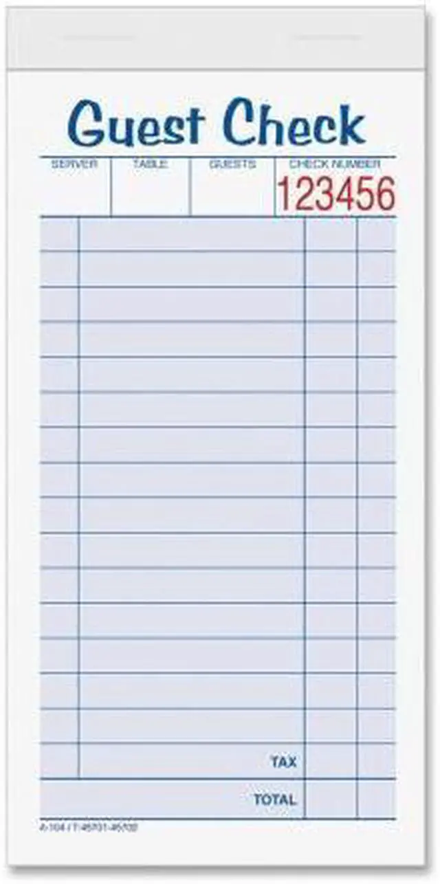 Alt view image 5 of 9 - Tops Guest Check Book