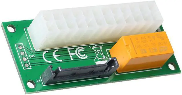 Main image of Dual Power Supply Adapter SATA 15Pin to 24Pin Connecter Syne Starter Relay Adapter Add 2 PSU BTC Miner Ethereum Mining ETH Rig