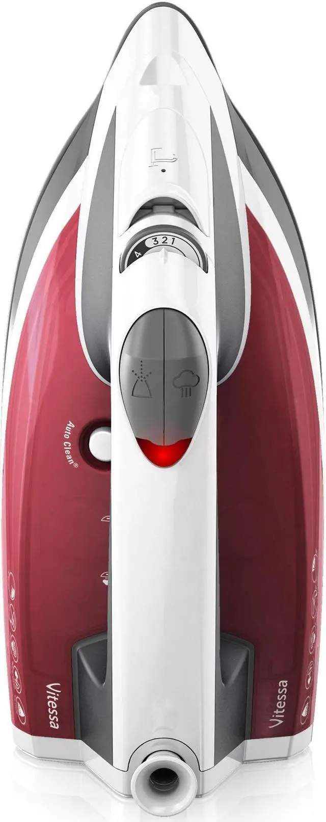 Alt view image 6 of 7 - BLACK+DECKER IR2050 Vitessa Advanced Steam Iron with Dual-Position Cord, Red