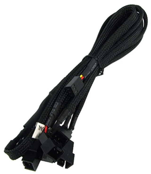 Alt view image 3 of 6 - Y-Cable 3Pin Molex to 6x 3Pin Molex 60cm - black