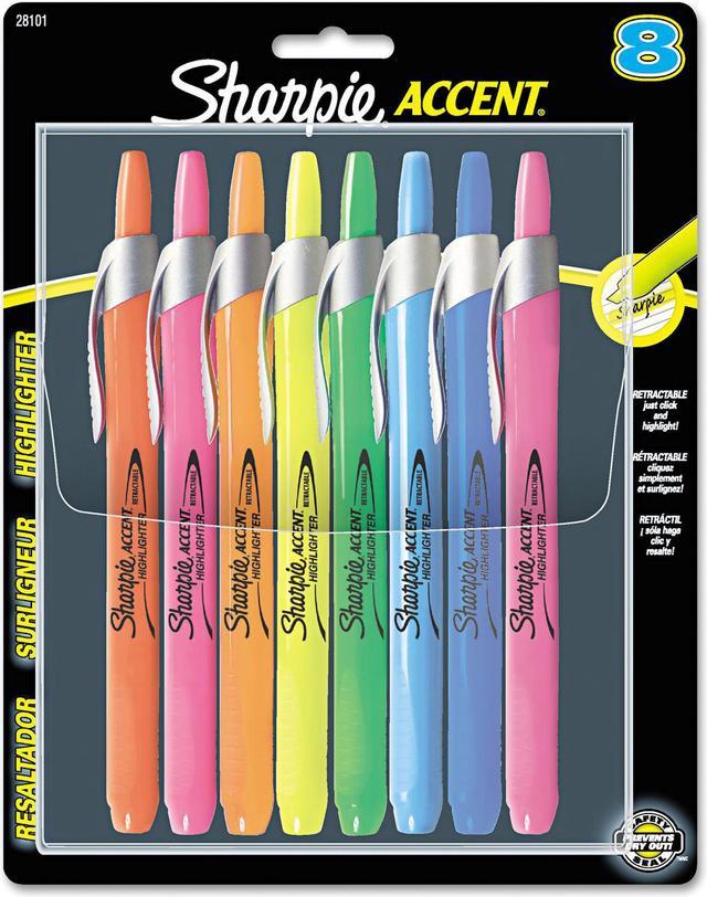Sharpie Retractable Highlighters, Chisel Tip