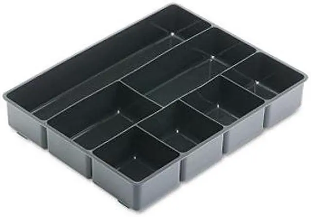Main image of Rubbermaid - Extra Deep Desk Drawer Director Tray, Plastic - Black