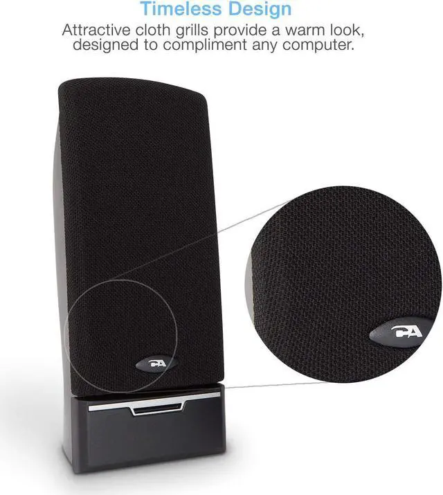 Main image of Cyber Acoustics CA-2014 multimedia desktop computer speakers - NEW