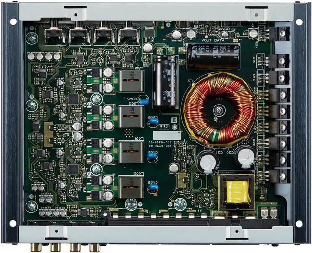 Alt view image 3 of 16 - Kenwood XR401-4 eXcelon 400-Watt 4-Channel Amplifier