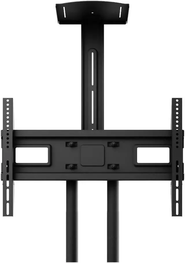 Alt view image 10 of 14 - Kanto MTM65PL Height Adjustable Mobile TV Stand with Adjustable Shelf for 37-inch to 65-inch TVs