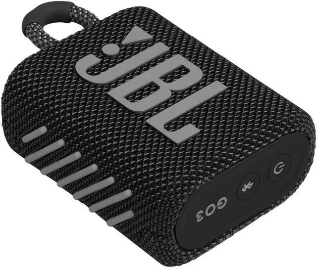 Alt view image 3 of 20 - JBL GO 3 Portable Bluetooth Waterproof Speaker (Black)
