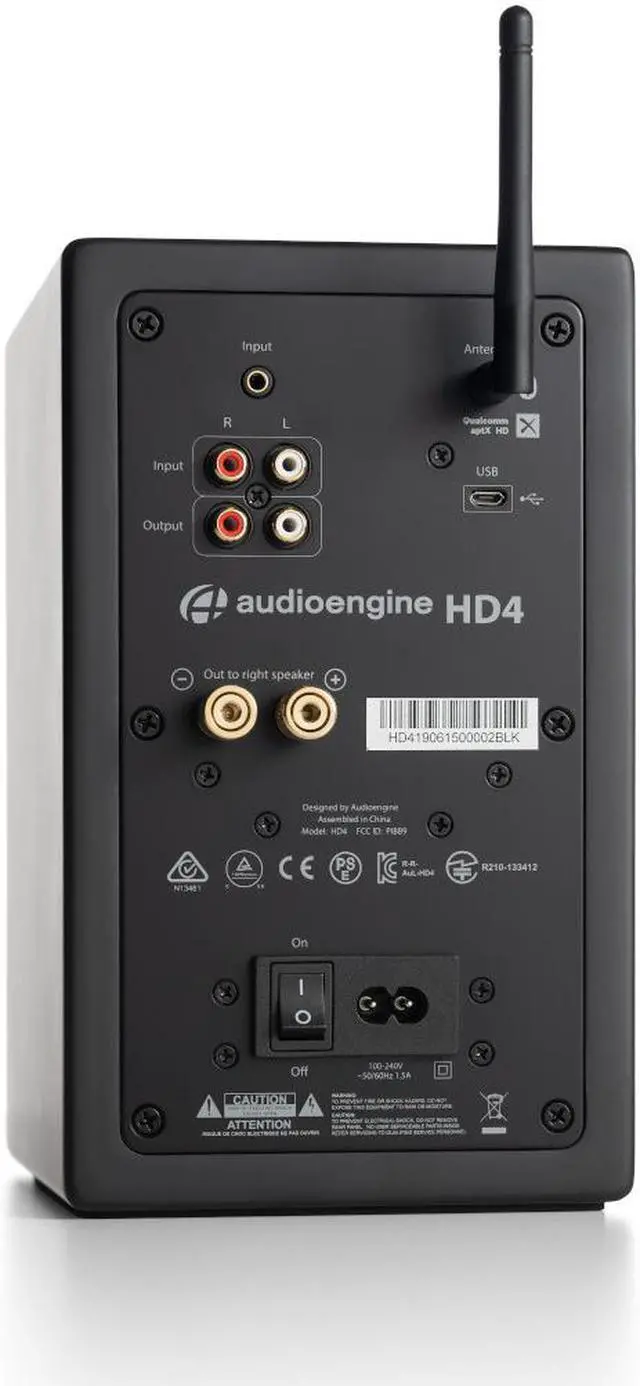 Alt view image 5 of 7 - Audioengine HD4 Wireless Speaker System (Black)