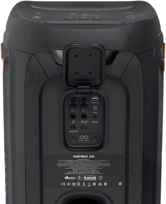 Alt view image 13 of 20 - JBL Partybox 310 Portable Party Speaker with Dazzling Lights and Powerful JBL Pro Sound