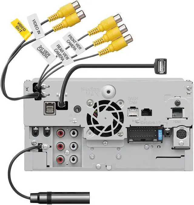 Alt view image 7 of 13 - Kenwood DMX1037S 10.1" High Definition Car Stereo Receiver with Capacitive Touch Panel