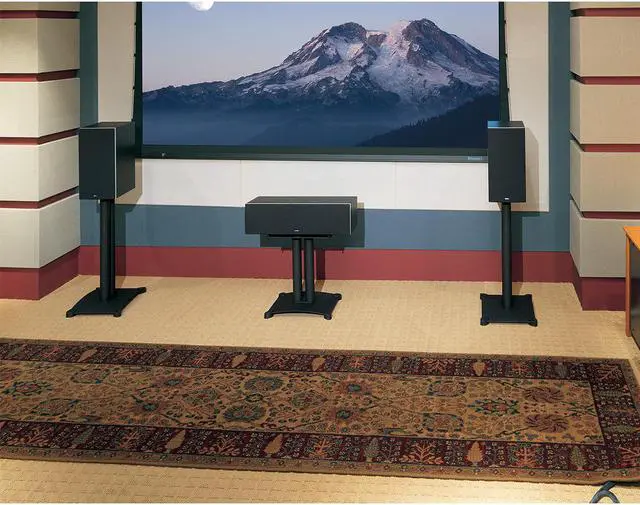 Alt view image 2 of 2 - Sanus | SF22B1 Black (Pr.) | 22-inch Steel Speaker Stands