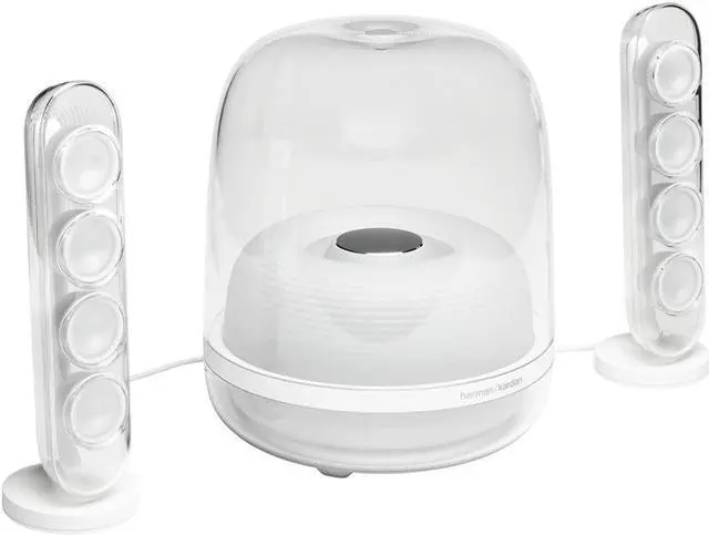 Alt view image 2 of 9 - Harman Kardon SoundSticks IV Bluetooth Speaker System (White)