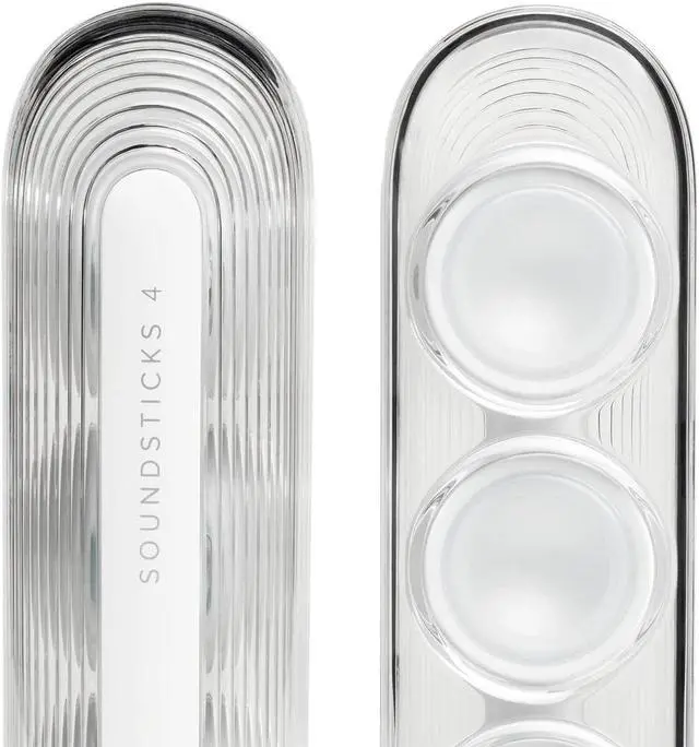 Alt view image 4 of 9 - Harman Kardon SoundSticks IV Bluetooth Speaker System (White)
