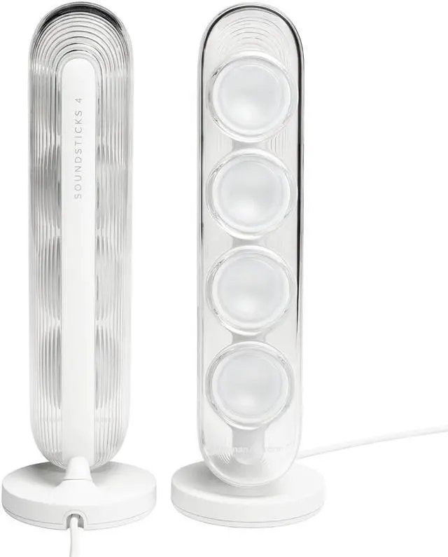 Alt view image 5 of 9 - Harman Kardon SoundSticks IV Bluetooth Speaker System (White)