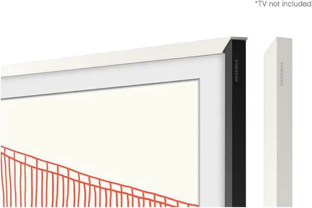 Alt view image 4 of 20 - Samsung Customizable Bezel for Samsung The Frame 65" (Modern White)
