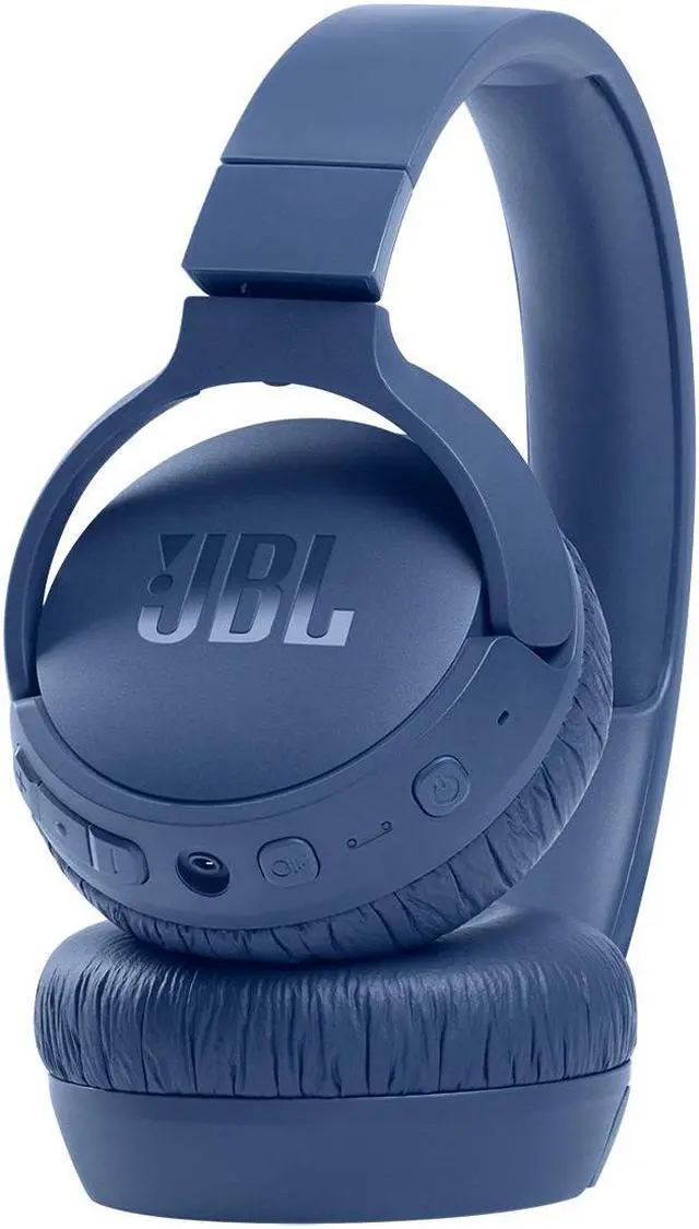 Alt view image 3 of 14 - JBL Tune 660NC Wireless On-Ear Active Noise Cancelling Headphones (Blue)
