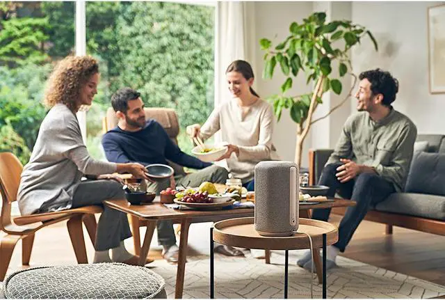 Alt view image 4 of 20 - Sony SRS-RA3000 360 Reality Audio Wireless Speaker with Wi-Fi and Bluetooth (White)