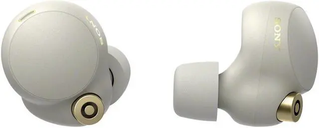 Alt view image 10 of 20 - Sony WF-1000XM4-SILVER Truly Wireless Noise Canceling In-Ear Earbuds (2021)