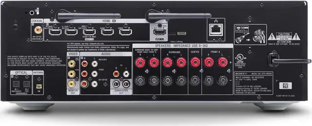 Alt view image 5 of 10 - Sony STR-DN860 7.2-Channel Wi-Fi Network AV Receiver