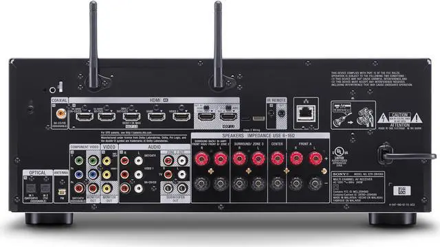 Alt view image 3 of 6 - Sony STRDN1060 7.2 Channel Hi-Res Wifi Network AV Receiver (Black)