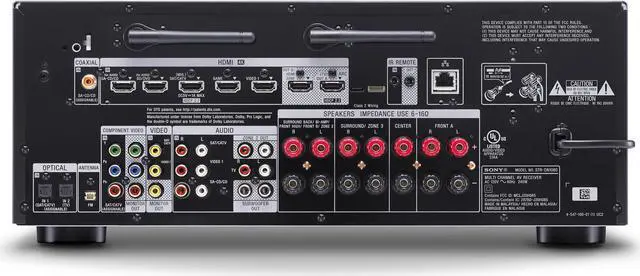 Alt view image 4 of 6 - Sony STRDN1060 7.2 Channel Hi-Res Wifi Network AV Receiver (Black)