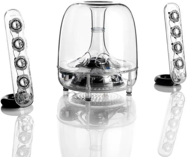 Alt view image 4 of 10 - Harman Kardon Soundsticks Wireless Bluetooth Enabled 2.1 Channel Speaker System