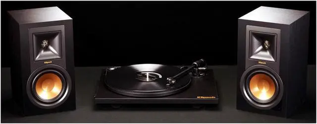 Alt view image 7 of 7 - Klipsch R-15PM Powered Monitor Speakers and Pro-Ject Primary Turntable Package (Black)