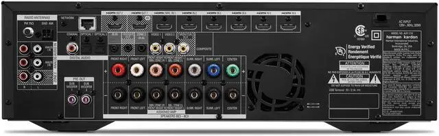 Alt view image 11 of 14 - Harman Kardon AVR-1710S 7.2-Channel Network A/V Receiver with Bluetooth Connectivity