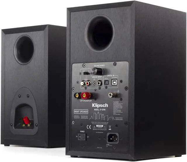 Alt view image 4 of 7 - Klipsch R-15PM Powered Monitor Speakers and Pro-Ject Primary Turntable Package (Black)